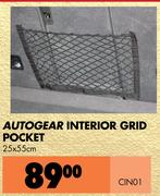 Autogear Interior Grid Pocket 25 x 55cm CIN01