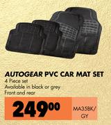 Autogear PVC Car Mat Set 4 Piece Set MA35BK/GY