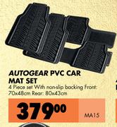 Autogear PVC Car Mat Set 4 Piece Set MA15