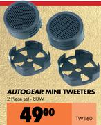 Autogear Mini Tweeters 2 Piece Set TW160