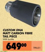 Custom DNA Matt Carbon Fibre Tail Piece With Buckle TPRU01