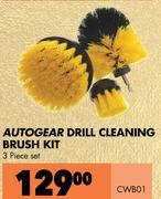 Autogear Drill Cleaning Brush Kit 3 Piece Set CWB01