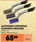 Autogear Universal Cleaning Brushes 3 Piece Set BR3PC
