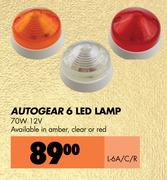 Autogear 6 LED Lamp L-6A/C/R