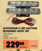 Autogear  LED Daytime Running Light Set L-07LED -Per Pair