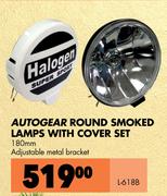 Autogear Round Smoked Lamps With Cover Set L618B