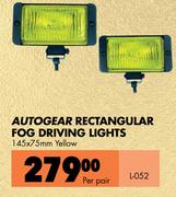 Autogear Rectangular Fog Driving Lights L-052-Per Pair