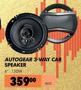 Autogear 3-Way Car Speaker SK03