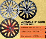 Autogear 14" Wheel Cover Sets Matt Black/Silver WCFP05-14