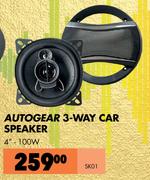Autogear 3-Way Car Speaker SK01