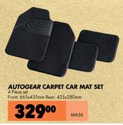 Autogear Carpet Car Mat Set 4 Piece Set MA56