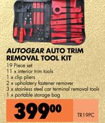 Autogear Auto Trim Removal Tool Kit TR19PC