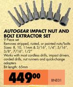 Autogear Impact Nut And Bolt Extractor Set-BNE01