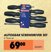 Autogear Screwdriver Set SDS6PC