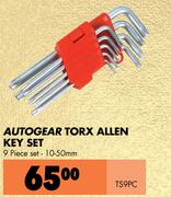 Autogear Torx Allen Key Set TS9PC
