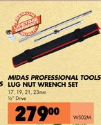 Midas Professional Tools Lug Nut Wrench Set WS02M