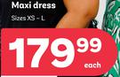 Maxi Dress Sizes XS-L-Each