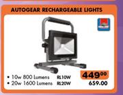 Autogear Rechargeable Lights 20W 1600 Lumens RL20W