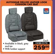 Autogear Deluxe Leather Look Cushion Car Seat