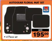 Autogear Floral Mat Set