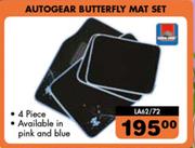 Autogear Butterfly Mat Set
