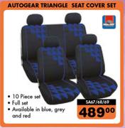Autogear Triangle Seat Cover Set