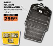 4 Stuk Klassieke Rubber Mat Stel