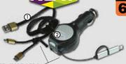USB Chargers Android Zipper Twin Cable Micro USB USB6M
