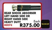 Rear Shock Absorber Left Hand Side Or Right Hand Side Heavy Duty For Toyota Quantum 2.4 2004-Each