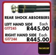 Rear Shock Absorbers Left Hand Side For Toyota Corolla 160i GL/GLE 1996-2002-Each