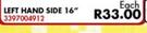 Eco Wiper Blade Left Hand Side 16" For Ford Figo 1.4i 62KW 2010-2014-Each