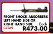 Front Shock Absorbers Left Hand Side Or Right Hand Side For Nissan NP200 1.6 LDV 8V 2008-Each