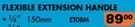 Midas Flexible Extension Handle 1/4" 150mm ET08M