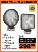 Hella Valuefit Worklights 1G0-357108-001/1GA-357107-001-Each