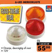 Autogear 6 LED Merkerligte L-6A/6C/6R-Elk