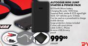 Autogear Mini Jump Starter & Power Pack JS800PP