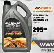 Midas Liquid Gold Semi Synthetic Oil 10W-40 MI10W-5L