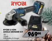 Ryobi Li-Ion Angle Grinder Kit XG-115K