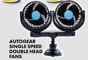 Autogear Single Speed Double Head Fans 7W 5V USB CF3025V