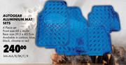 Autogear Aluminium Mat Sets 4 Piece Set MA-ALA/B/BK/C/R