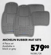 Michelin Rubber Mat Sets 4 Piece Set 965BK/GR