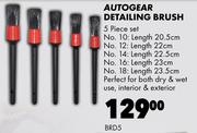 Autogear Detailing Brush 5 Piece Set BRD5