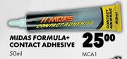 Midas Formula+ Contact Adhesive MCA1-50ml