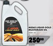 Midas Liquid Gold Multigrade Oil 20W-50 MI20W-5L