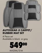 Autogear-X Carpet/Rubber Mat Set MA20M/21M