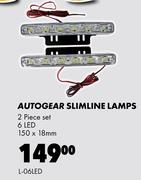 Autogear Slimline Lamps L-06LED