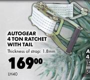 Autogear 4 Ton Ratchet With Tail LH40