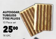 Autogear Tubeless Tyre Plugs 10 Piece Set TR10PC