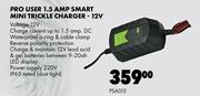 Pro User 1.5 AMP Smart Mini Trickle Charger 12V PSA015