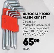 Autogear Torx Allen Key Set TS9PC